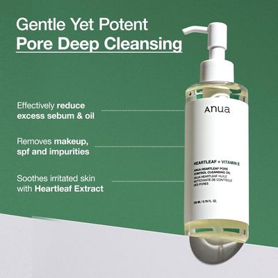 ODM Heartleaf kiểm soát lỗ chân lông ẩm mặt làm sạch dầu cho mặt trang điểm loại bỏ mụn đầu đen 6,76 Fl Oz