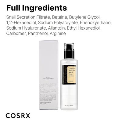 Hidratatif Nemlendirici Yüz Serumu Salyangoz Müsin % 96 Güç Onarıcı Esans 3.38 Fl.Oz 100ml