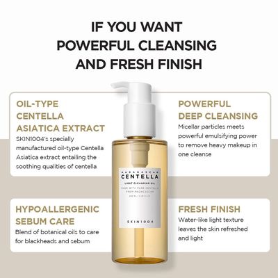 Gentle SKIN1004 Madagascar Centella Light Cleansing Oil 6.76 Fl.Oz 200ml