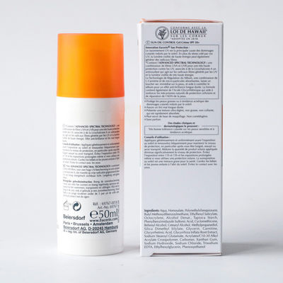 مقاوم للماء SPF 50 كريم الوجه الخالي من الزيت المعدني واقي الشمس منتجات العناية بالبشرة