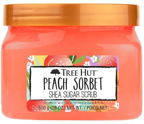 Shea Sugar Tree Hut Peach Sorbet Scrub Smoothing Moisturizing Body