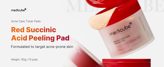 Bàn phơi da dễ bị phát ban Bàn phơi toner Medicube Red Succinic Acid Panthenol Bàn phơi da mặt với Niacinamide AHA BHA