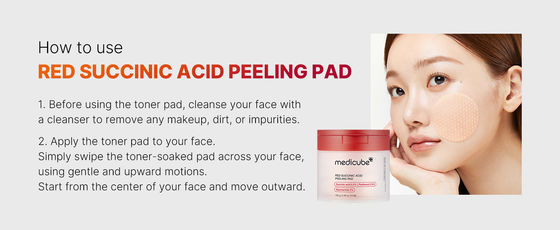 Bàn phơi da dễ bị phát ban Bàn phơi toner Medicube Red Succinic Acid Panthenol Bàn phơi da mặt với Niacinamide AHA BHA