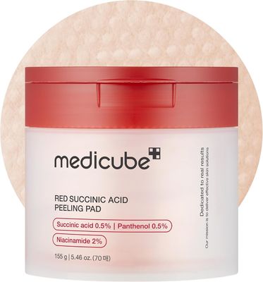 Bàn phơi da dễ bị phát ban Bàn phơi toner Medicube Red Succinic Acid Panthenol Bàn phơi da mặt với Niacinamide AHA BHA