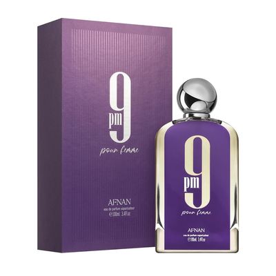 Afnan 9 Pm Erkekler için 3 adet, (3.4 oz Eau De Parfum Spray + 5.0 oz Duş Jeli + 5.0 oz Parfüm Deodorant)