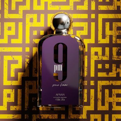 Afnan 9 Pm Erkekler için 3 adet, (3.4 oz Eau De Parfum Spray + 5.0 oz Duş Jeli + 5.0 oz Parfüm Deodorant)